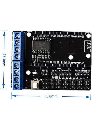 Alkatronik-Nodemcu L293D Shield Motor Sürücü Kablosuz Wifi Motor Kontrol