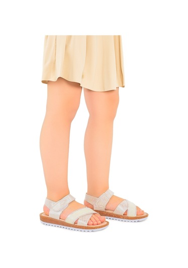 Kiko Kids Kız Çocuk Sandalet Arz 2349 Sedef