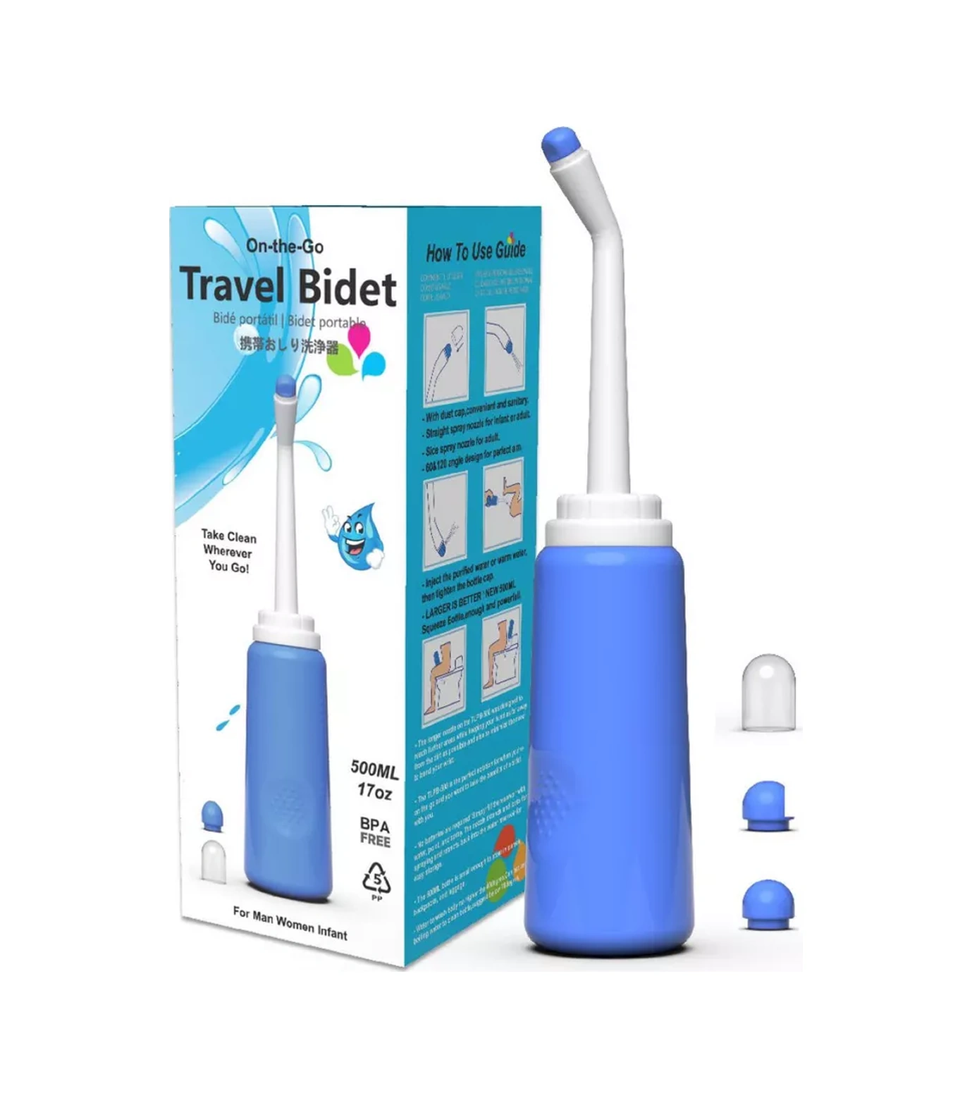 Cersı Market Kişisel Hijyen İçin Taşınabilir Bide Duşu 228479203 Mavi