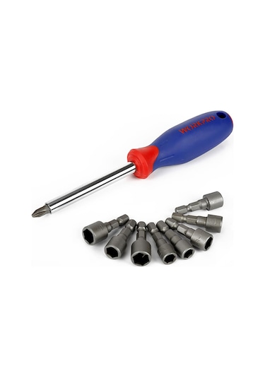 Workpro Wp202566 1/4' 3/8 Metrik/inç 63 Parça Cr-v Profesyonel Lokma Takımı