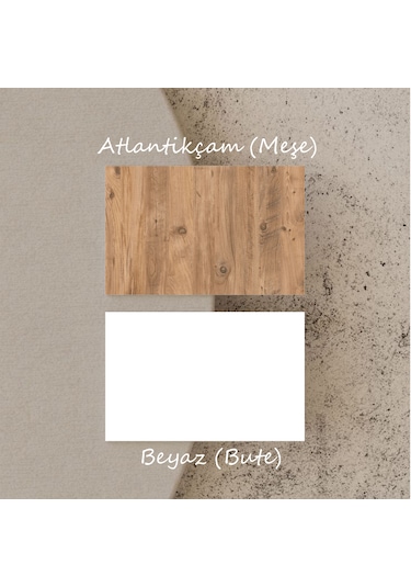 5091 Roma Sağ Aynalı 3 Kapaklı Membran 3 Askılı Bohem Portmanto