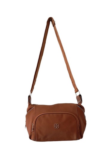 Mygeppetobag Suni Deri Bayan Çapraz Çanta -omuz Çantası Taba