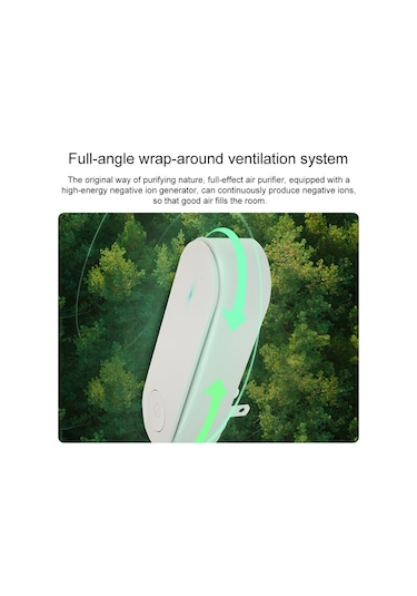 Mini Anyon Hava Temizleme Cihazı Duman Pm2.5 Tuvalet Mutfak Hava Temizleme Cihazı Kaldır, Fiş Tipi: Ab Fişi Beyaz