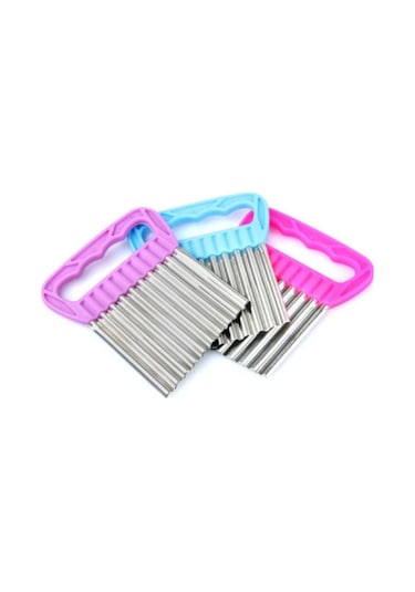 Chips Chopper Şekilli Sebze & Meyve Dilimleyici Çok Renkli