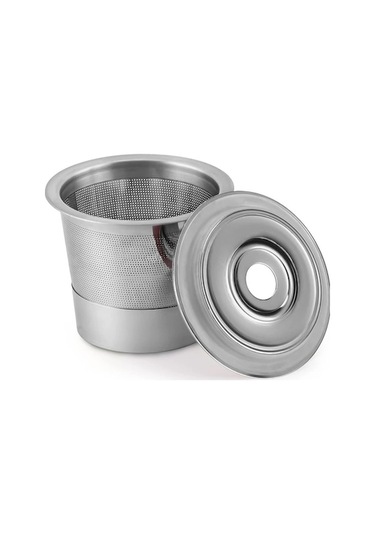 Pazly Keurig 2.0/1.0 İçin Yeniden Kullanılabilir Paslanmaz Çelik Kahve Kapsülleri Gümüş