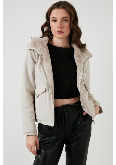 Only Kadın Onldahlia Çitf Taraflı Kürk Mont 15208777 001