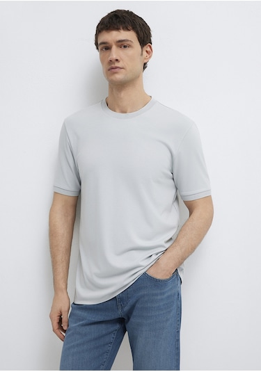 Mavi - Soft Premium Gri Tişört 0613470-70802 Gri