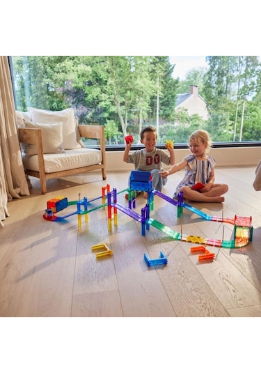 Cleverclixx Race Track Manyetik Bloklar, Intense 65 Parça