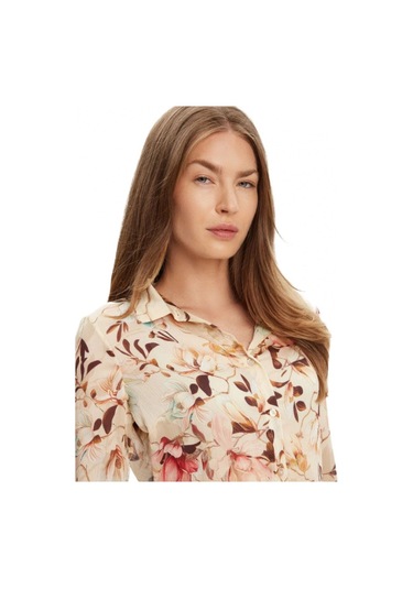 Guess Clouis Kadın Çok Renkli Relaxed Fit Gömlek W5yh0xwdw82-p1mn Çok Renkli