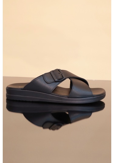 Konfores 1239-Grande Tam Anatomik Terlik Siyah