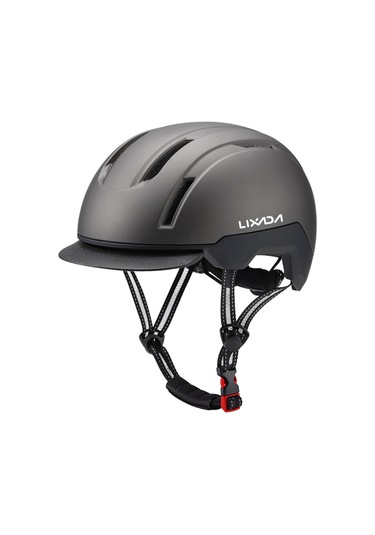 Lixada Gri Nefes Alabilir Darbeye Dayanıklı Bisiklet Kaskı 12 Standart Gri