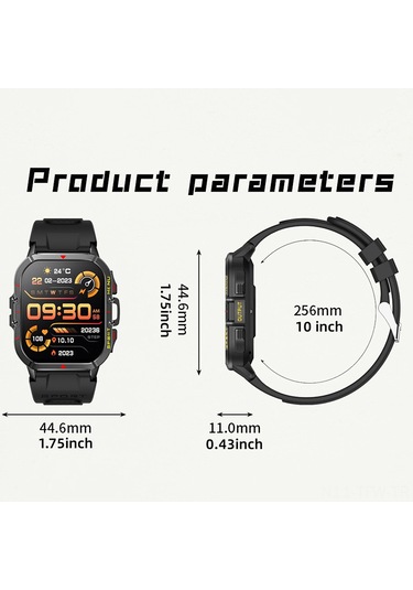 Tenfowee"t21 Akıllı Spor Saati 1.96'' Büyük Ekran Ip68