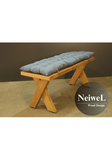 Neiwel Garden Lio Doğal Ahşap Bank Ahşap
