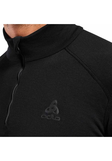 Odlo Odlo Active Warm Bl Top Turtle Neck L/s Half Zip Erkek Siyah İçlik Üst 6000 Siyah