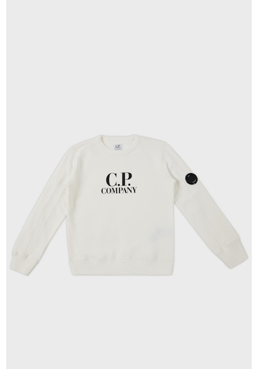 C.p. Company Çocuk Sweat 10ckss058 003569w 103 Beyaz Beyaz C.p. Company Çocuk Sweat 10ckss058 003569w 103 Beyaz Beyaz