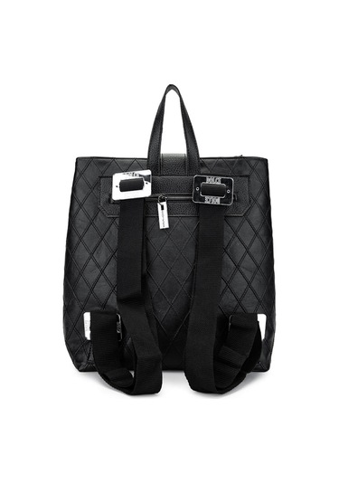 Dolce Kadın Vegan Siyah Kap Sırt Çantası 1025 248049-3 Bn Canta Y24 Black Kap Siyah