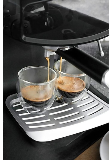 Mis Kitchen 2 Adet Kahve Sunum, Isıya Dayanıklı Ekspresso Bardak