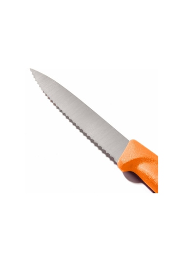 Victorinox 6.7636.L119 8 CM Tırtıklı Soyma Bıçağı Turuncu