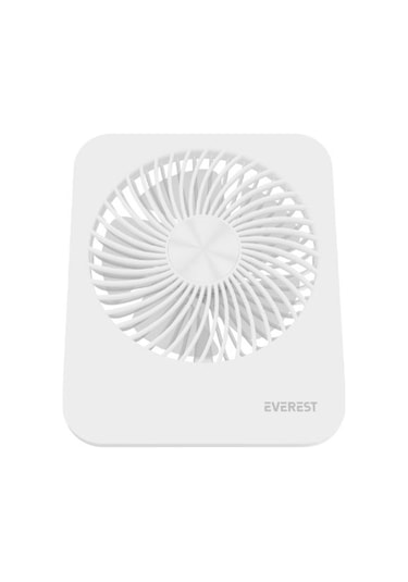 Everest Efn-601 Beyaz 2000mah 4 Kademeli 4000rpm Hız Metal Ayak Masaüstü Usb Fan