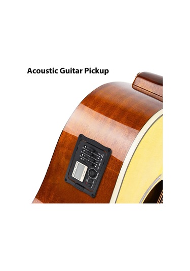 Skycity Gitar Pickup Eq B-12 Akustik Klasik Iç Mikrofonlu Tel Ayarlı Lcd Ekranlı 9v Pil İle Çalma Ses Alıcı