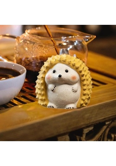 Lijinxu Durian Hayvan Heykeli Sevimli Heykel Masa Kirpi-şekli