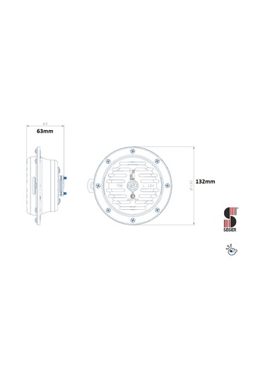 Supersonic Supertone 24V Korna Seger 70E Minibüs Kornası