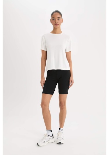 DeFactoFit Biker Beli Saran Sporcu Tayt B9544AX25SMBK81 SiYAH