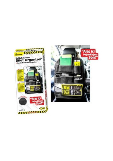 Koltuk Arkası Organizer Süet Siyah
