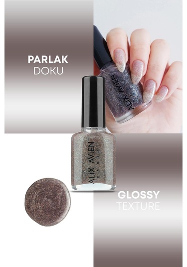 Alix Avien Simli Oje 38 Yüksek Pigmentli Uzun Süreli Kalıcılık Hızlı Kuruma Nail Lacquer 38