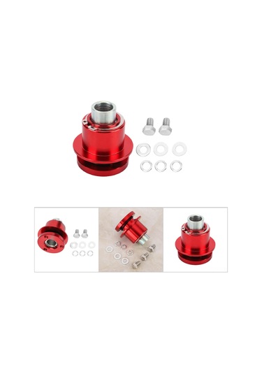 Tenfowee 310-101 Modeli Hızlı Çıkarılabilir Direksiyon Gövde Adaptörü - 3 Delikli Aftermarket Direksiyonlar İçin - Koroziyon Direnci Ve Dayanıklılık - Kırmızı
