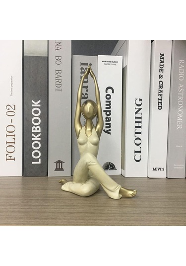 Semeid Yoga Yapan Kadın Heykeli Figürü