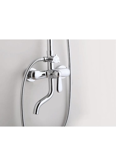 Pazly Suntek Yağmur Duşu Musluk Mikseri, Dokunmatik El Sprey Duş Kolu Gümüş