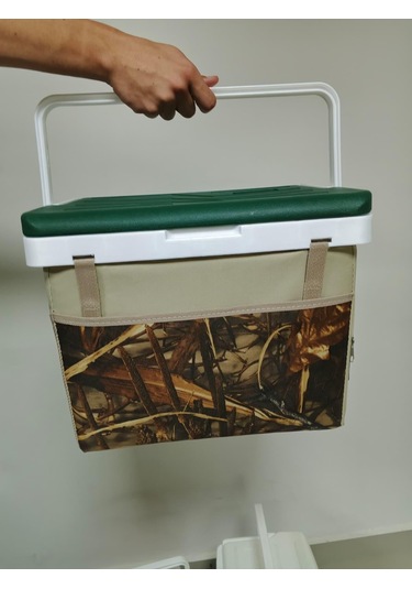 20 Lt Kumaş Kamuflaj Desen Buzluk Termos 1126 Cooler Box Çok Renkli