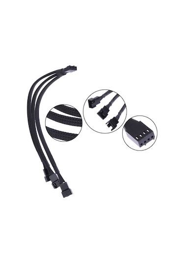 4303 4 Pin Fan Çoklayıcı Y Pwm Çoklayıcı Splitter Kablosu