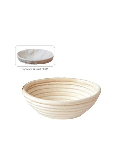 Ulzyvf Ekolojik Hasır Ekmek Mayalama Sepeti - Çoklu Boyut, Bez Astarlı, Şekil Seçenekli Diğer