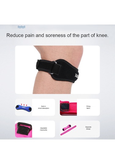 Yuntech01 Patella Koruyucu Baskı Bantlı Dizlik - Spor, Bisiklet, Dağcılık, Basketbol Kullanıma Uygun - Siyah Tek Adet Siyah