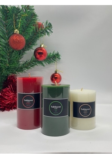 Tabsecret Candle Christmas Series Aromalı 3'Lü Mum Seti