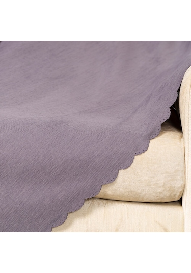 Antrasit FümeDokuma Kadife Şönil Düz Kumaş Çift Taraflı Koltuk Şa