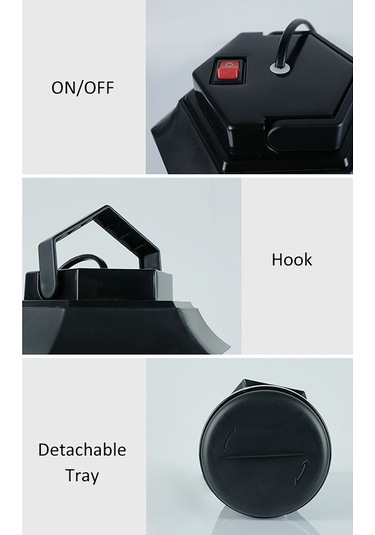 Xiyyadms Elektrikli Kovucu: 360 Uv Led Işıkli, 800v Şoklu, Gürültüsüz, Temizlenebilir, Ev/çıkarıç Kullanıma Uygun Avrupa Standartı