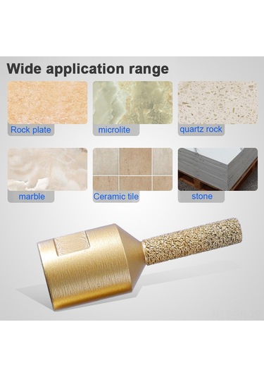 Xiyyadms M14 Uçlu El Fırçası İçin Elmas Telli İşi, Mermer Ve Kuvars Taşları İçin Kenar Düzenleme Aracı, 12mm Çap