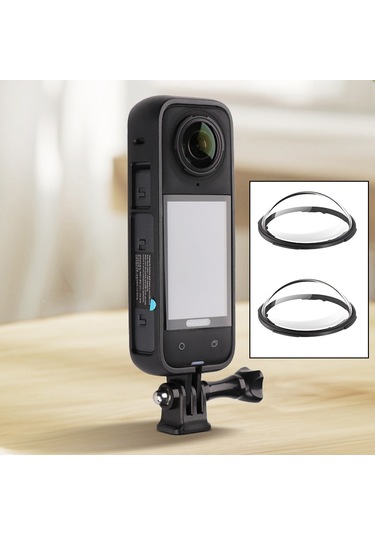 Insta360 X4 Pc İçin Pc Lens Kapağı Korumalı Plastik Koruyucu Çerçeve Siyah Diğer Çok Renkli