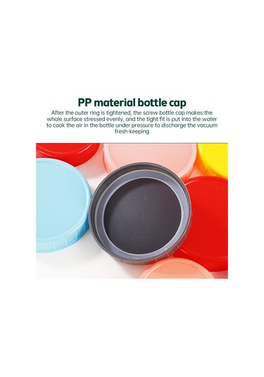 Xiyyadms 70mm Pembe Pp Mermer Kavanoz Kapak, Silikon Conta İle Su Geçirmez Lehimli, Dayanıklı Depolama Kapağı, Yeniden Kullanılabilir Ve Kolay Açılabilir Pembe