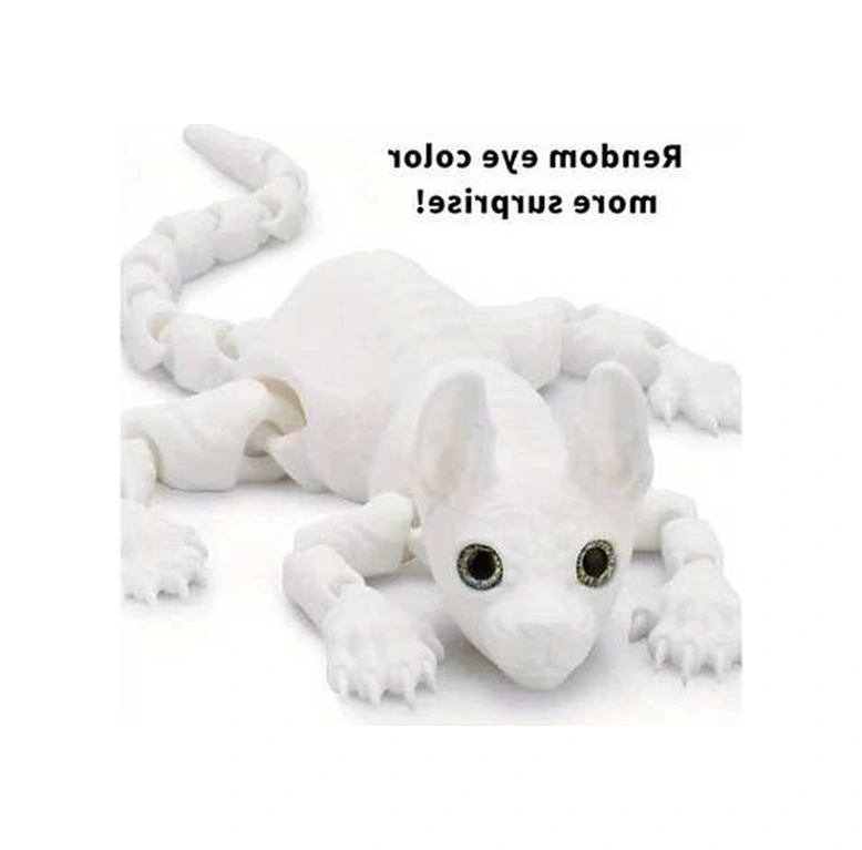 Trendooze Gaojunshop01 Hareketli Sphinx Heykeli Beyaz, Dayanıklı Plastik, Gerçekçi Kedi Dizilir