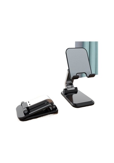 Joyhub Masaüstü Cep Telefonu Tutucusu Tablet Tutucusu Katlanır Teleskopik Tembel Cep Telefonu Tutucusu Masaüstü Kırmızı - Siyah Var Direksiyon