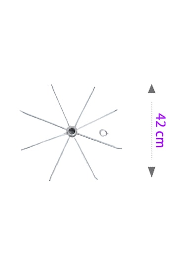 4 Katlı, 8 Kancalı Metalik Bijuteri Standı, Aksesuar Standı Metal