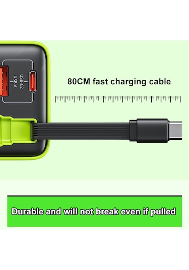 Wk Wp-u39 65w Usb-c / Tip-c, 80cm Tip-c Kablosu İle Usb Gan Hızlı Şarj Cihazı, Fiş Tipi: Abd Fiş Yeşil Yeşil