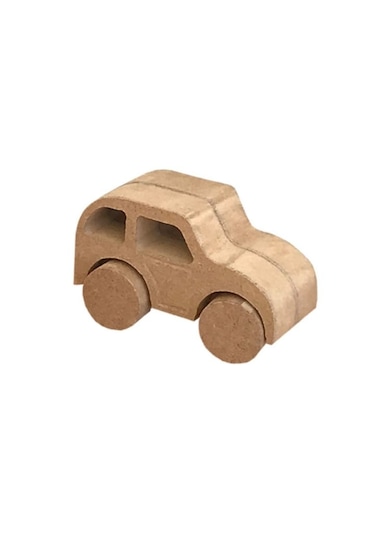 Ahşap Oyuncak 6 Araba Seti 6 Boya Seti Ve Fırça Hediyeli