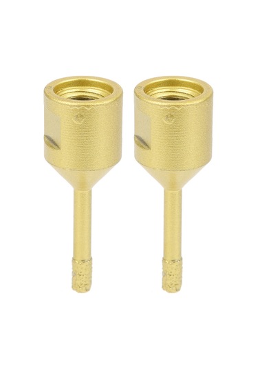 Symbee M14 Dişli Fırçalı El Matkap Uçları - 6mm Elmatkap Ve Bankamatik Uçları, Mermer Ve Beton Delme İçin 2 Adet El Aletleri