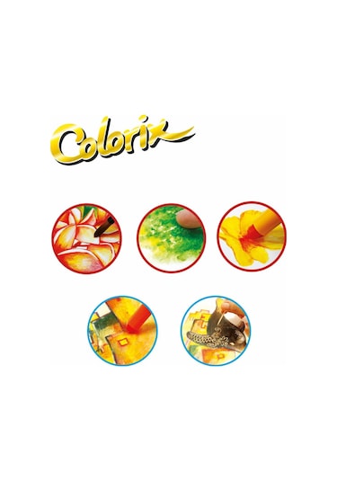 Amos Colorix Silky Crayon Üçü Bir Arada  Boya 24 Renk