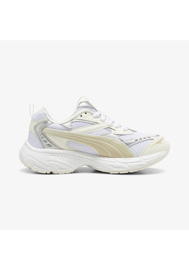 Puma Morphic Metallic Wns Kadın Krem Spor Ayakkabı Düz 397298 Krem